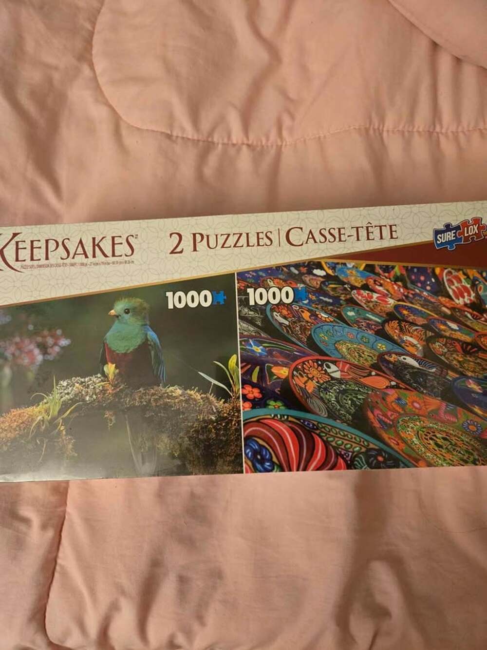 Sure-Lox Keepsakes 2-Pack 1000 Piece Jigsaw Puzzles